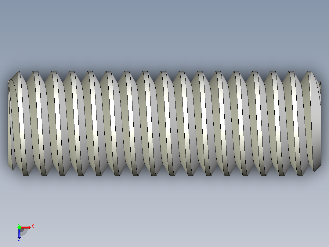 DIN 913-ISO 4026 固定螺钉-M4 L=12.STEP俯视图