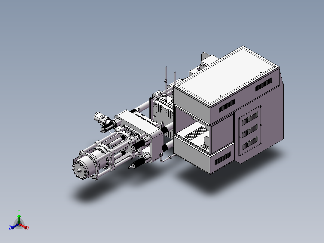 台面支撑支架正等轴测图