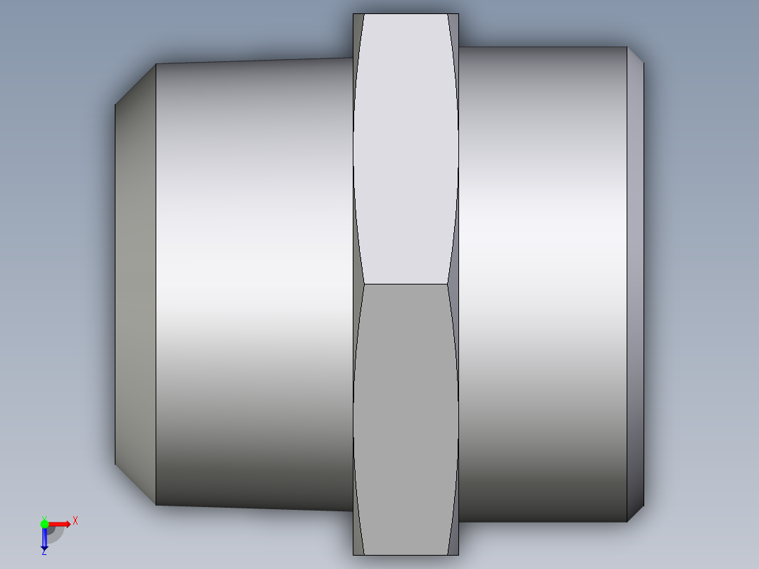 卡套式工业通用硬管接头EO_Male_Stud_connector_GE28LR1KEGCFX俯视图