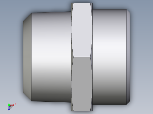 卡套式工业通用硬管接头EO_Male_Stud_connector_GE28LR1KEGCFX俯视缩略图