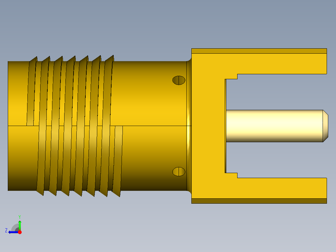 SMA接口19右视图