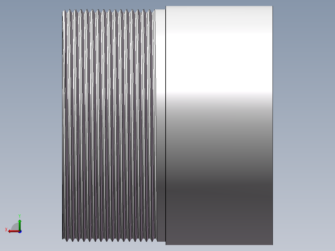 丝头-单外丝 DN80后视图