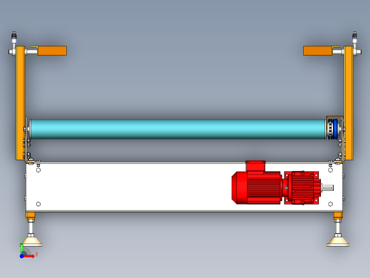 滚筒输送机motorized-roller-conveyor-stp前视缩略图