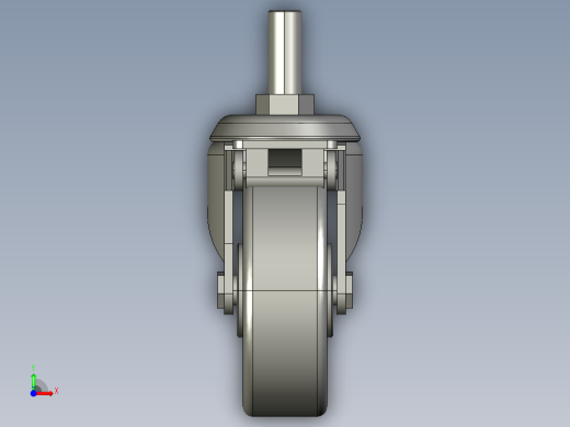 GY-3寸万向螺杆 TPR轮带刹轮[GY-3]前视缩略图