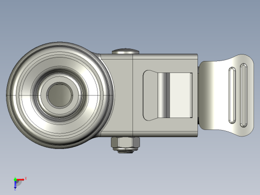 标准脚轮-WH-5084H-76 4in SWIVEL BRAKE BOLT HOLE H=129俯视缩略图