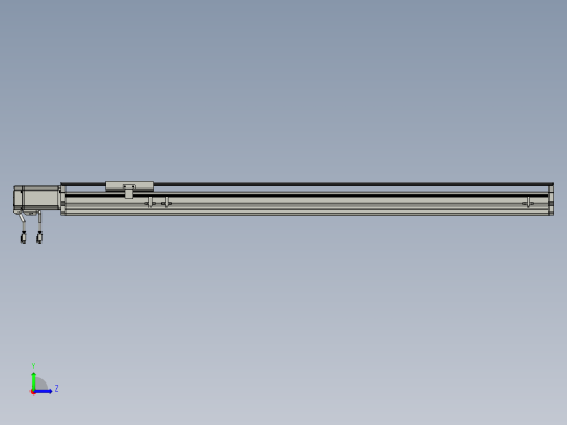 东锦丝杆传动-直线滑台模组DH120-C-S950-BC-P400W-C3左视缩略图