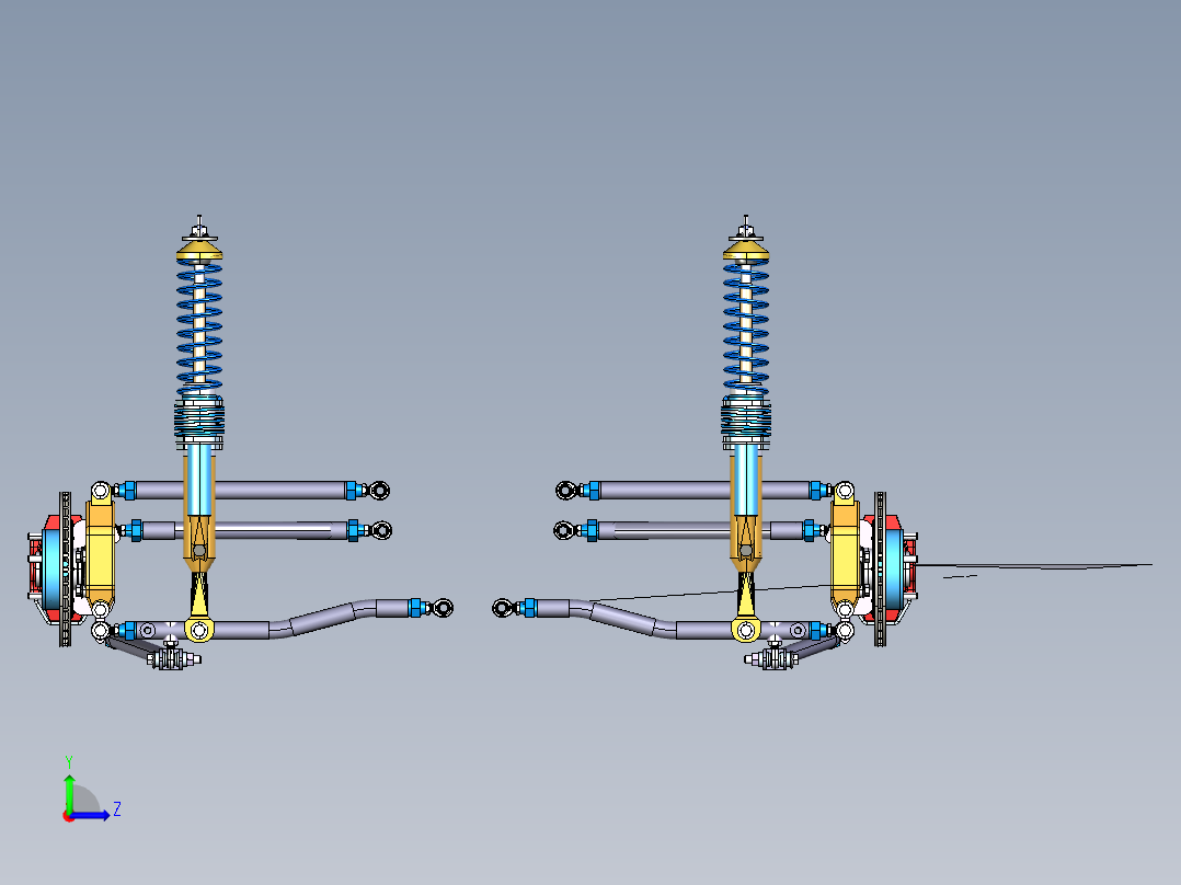 Rear Suspension后悬架左视图