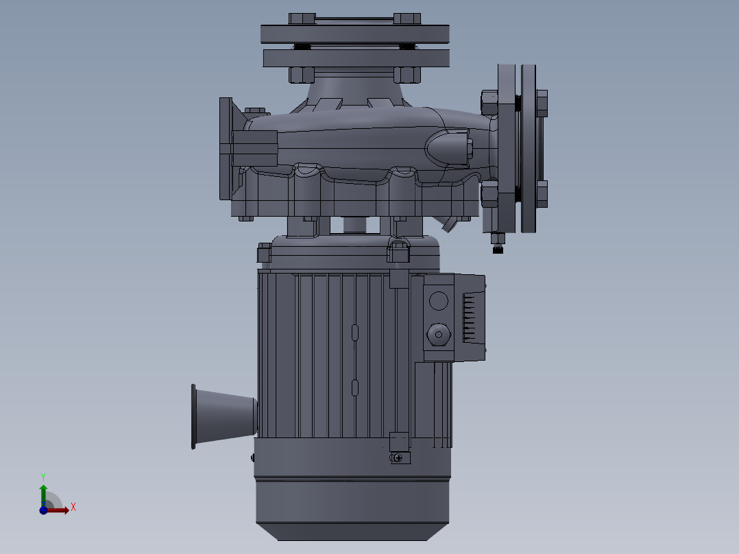 卧式标准离心泵ST50(含内部细节)602415===28前视图