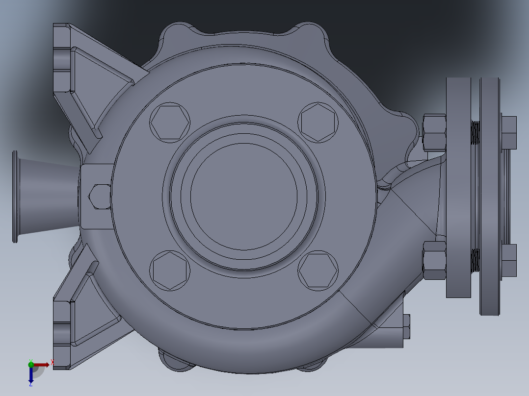 卧式标准离心泵ST50(含内部细节)602415===28俯视图