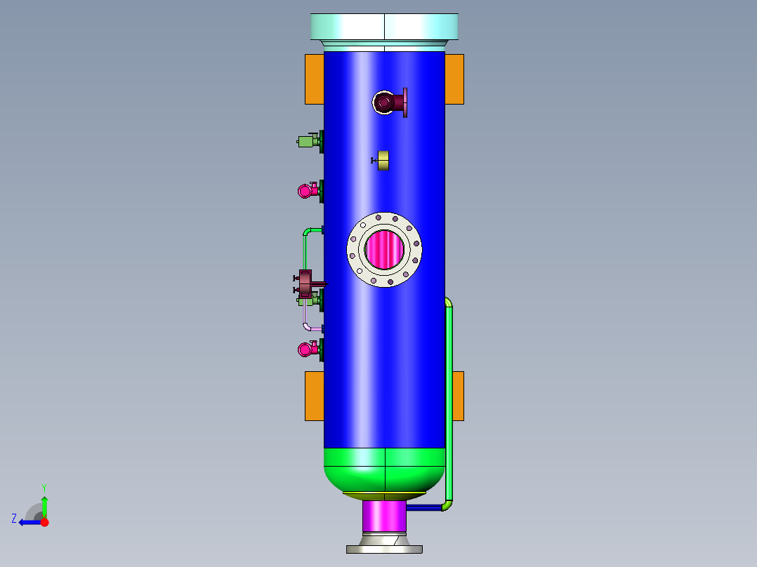 滤网式净化脱水机右视图