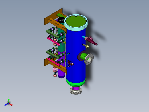 滤网式净化脱水机正等轴测缩略图