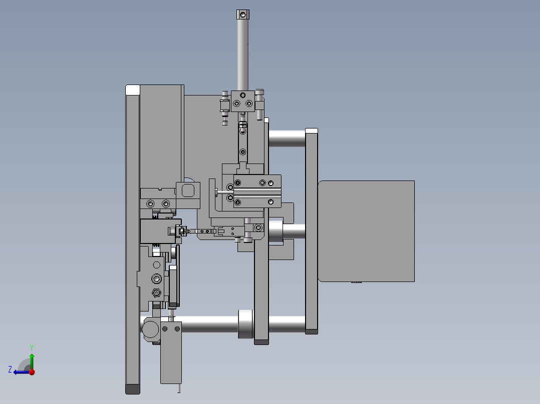 D-SUB鱼叉自动组装机右视图