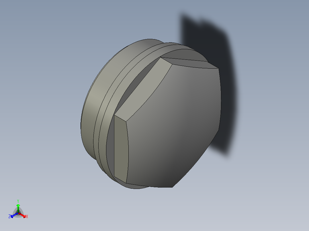油鏡HFTX-3D多系列多零件图纸模型主视图