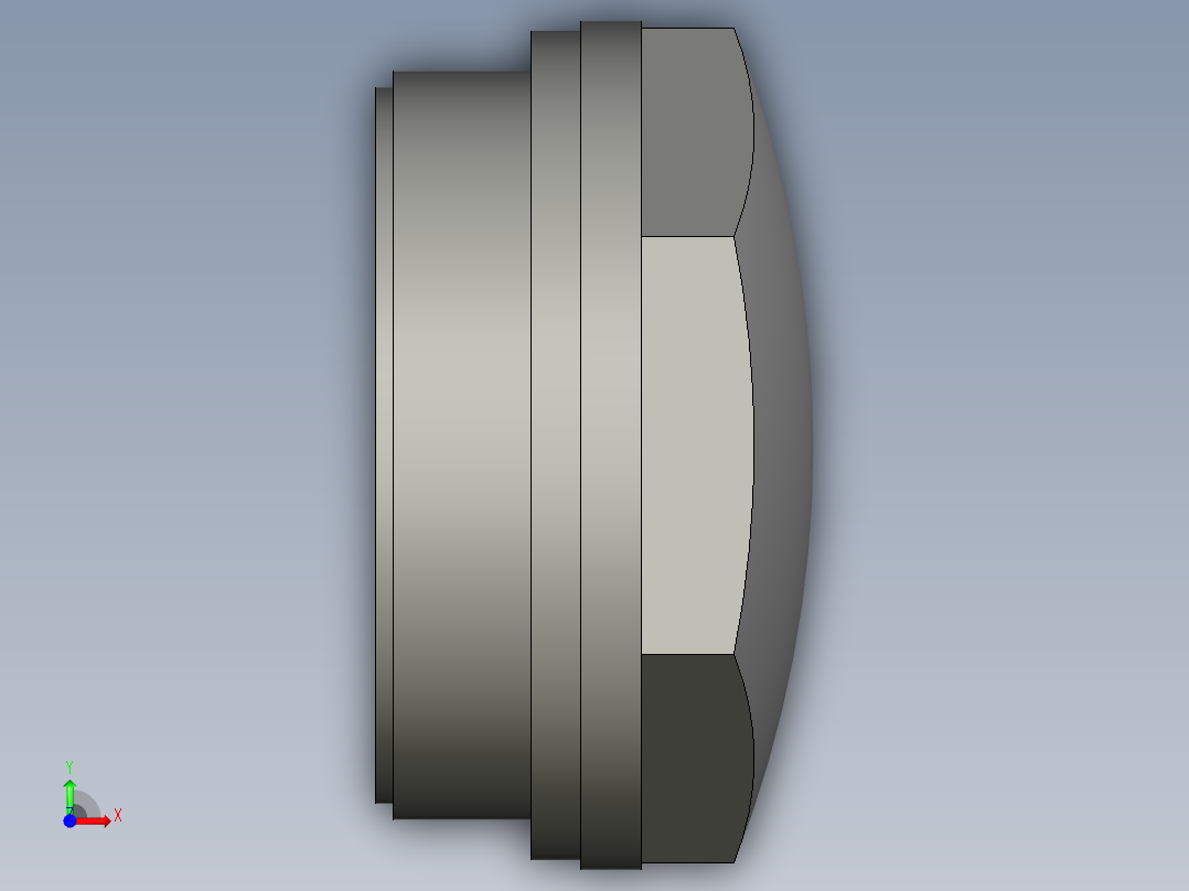 油鏡HFTX-3D多系列多零件图纸模型前视图