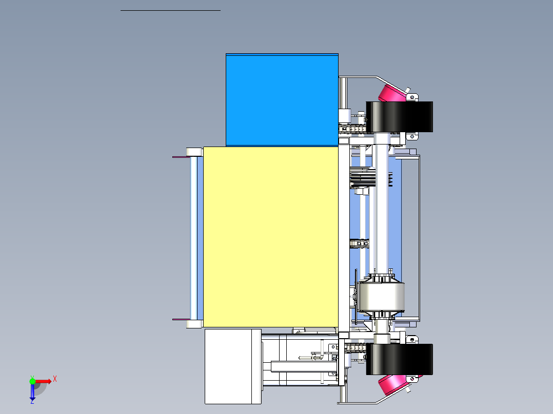 普通绿叶蔬菜履带式自走收获机含三维二维说明书俯视图