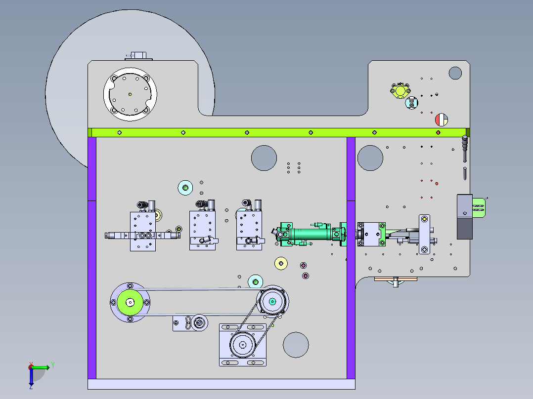 29自动贴标机（完成）左视图