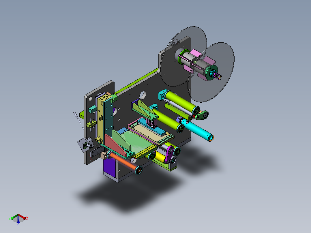29自动贴标机（完成）正等轴测图