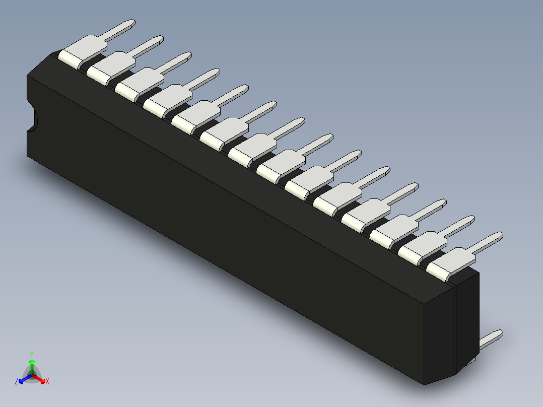 集成电路封装-MS-001AG正等轴测图