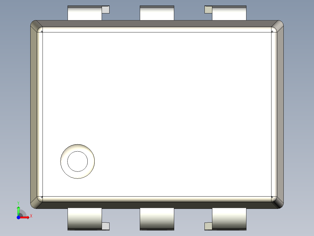 光电元件封装-6L_MDIP_OPTO_300MIL前视图