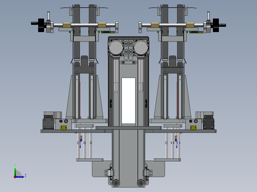 双层缓存料仓左视图