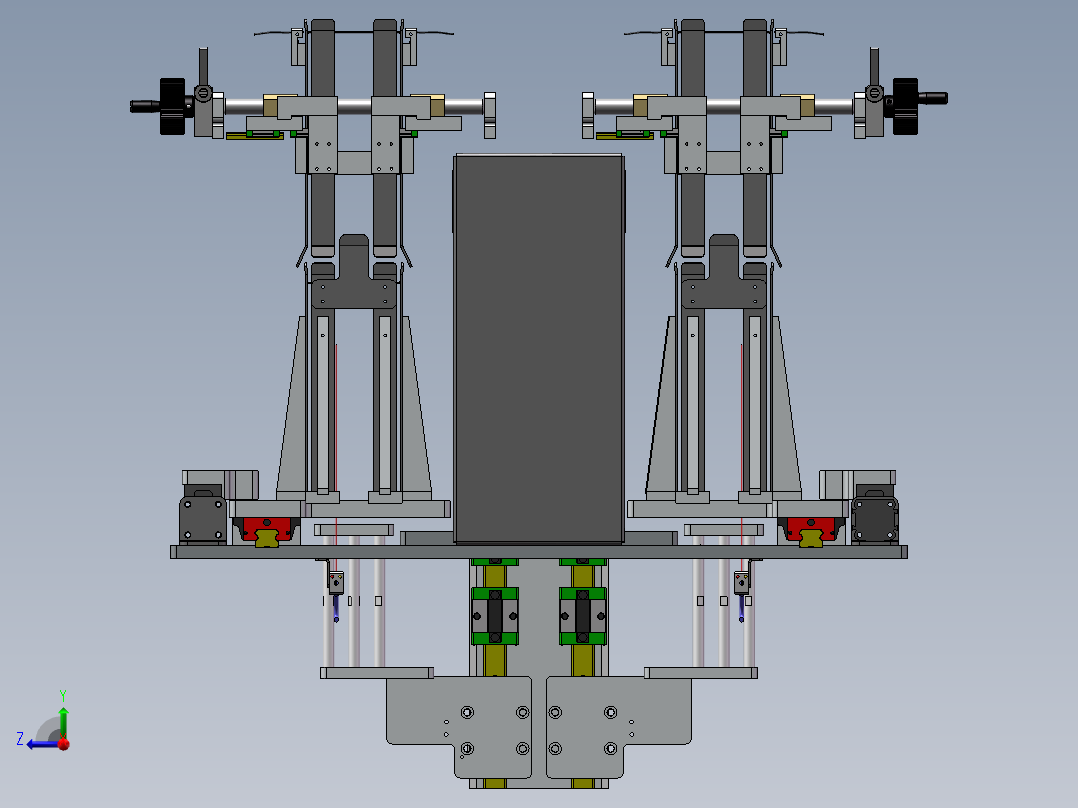 双层缓存料仓右视图