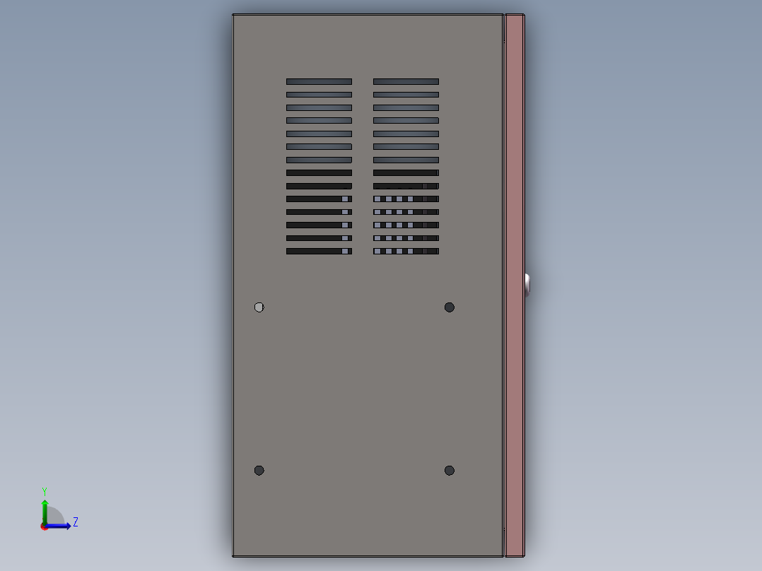 电控柜、流水线配的小电箱左视图