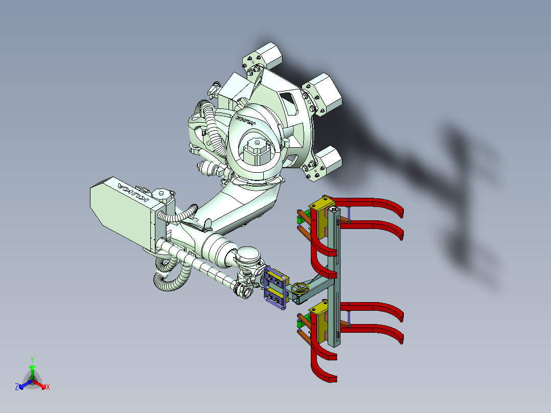 圆棒物料抓取搬运机械手