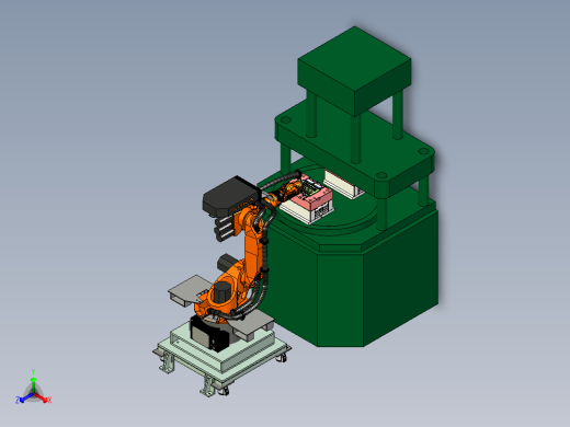 注塑机上下了取料设计