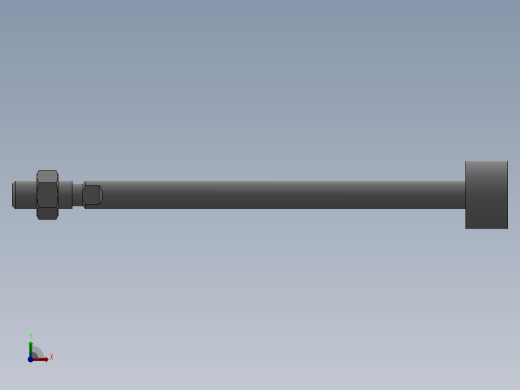 标准气缸 亚德客 MI20x50SU-导杆前视缩略图