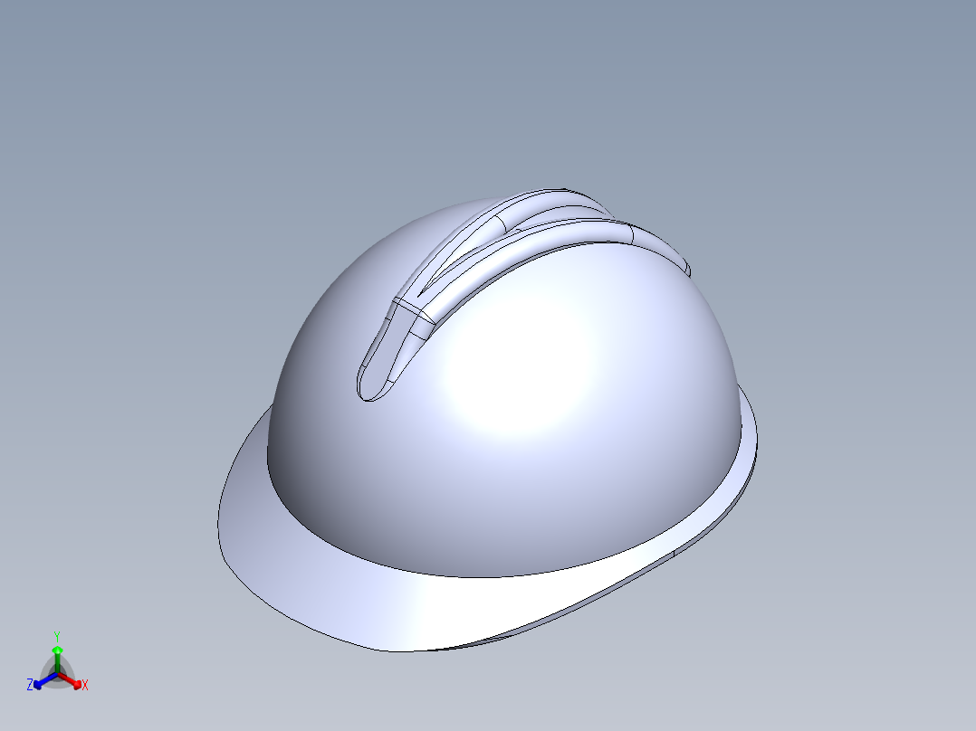 头盔正等轴测图