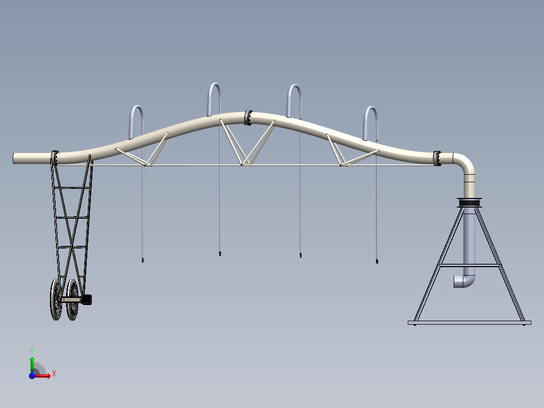 农业机械、播种机(145)前视图