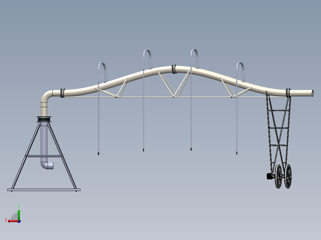 农业机械、播种机(145)后视图