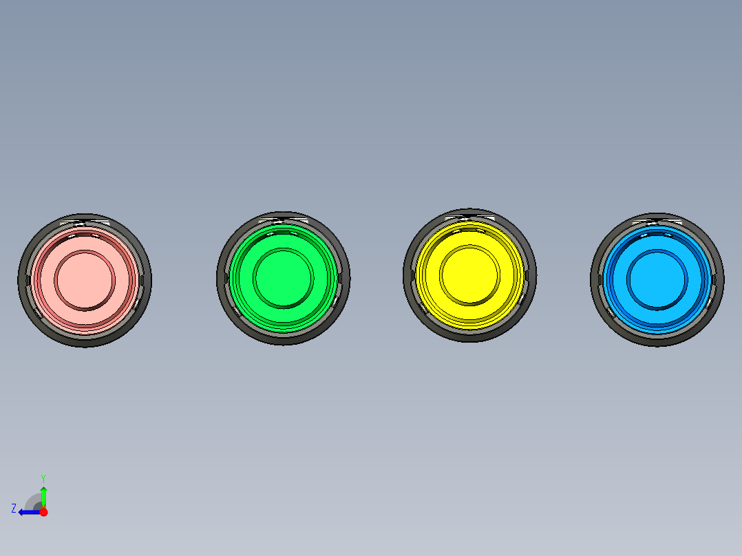 直充充电式强光手电筒设计右视图