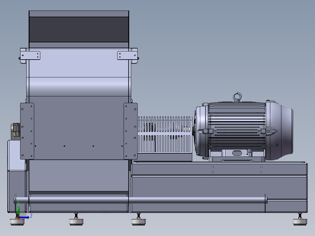 破碎机、锤式破碎机左视图