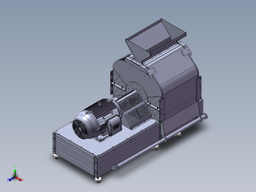 破碎机、锤式破碎机正等轴测缩略图