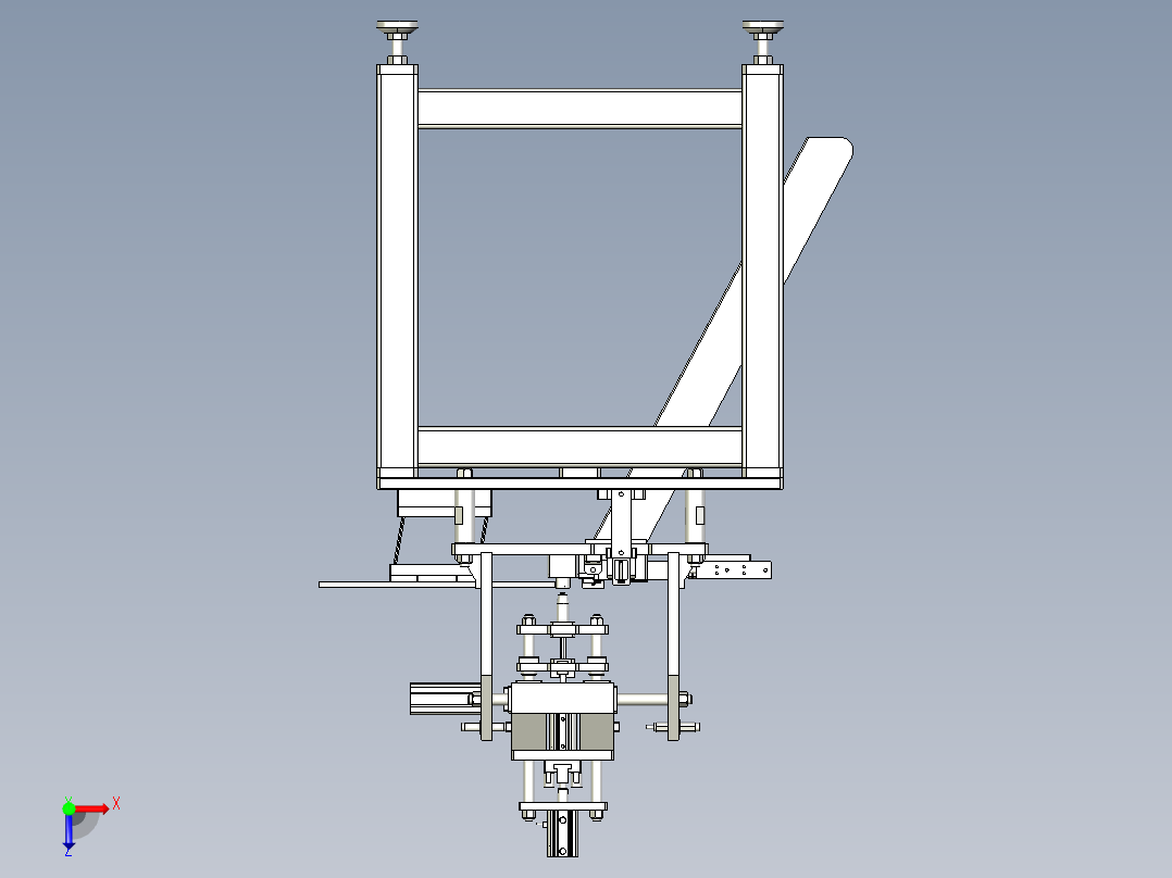 自动组装密封圈设备俯视图