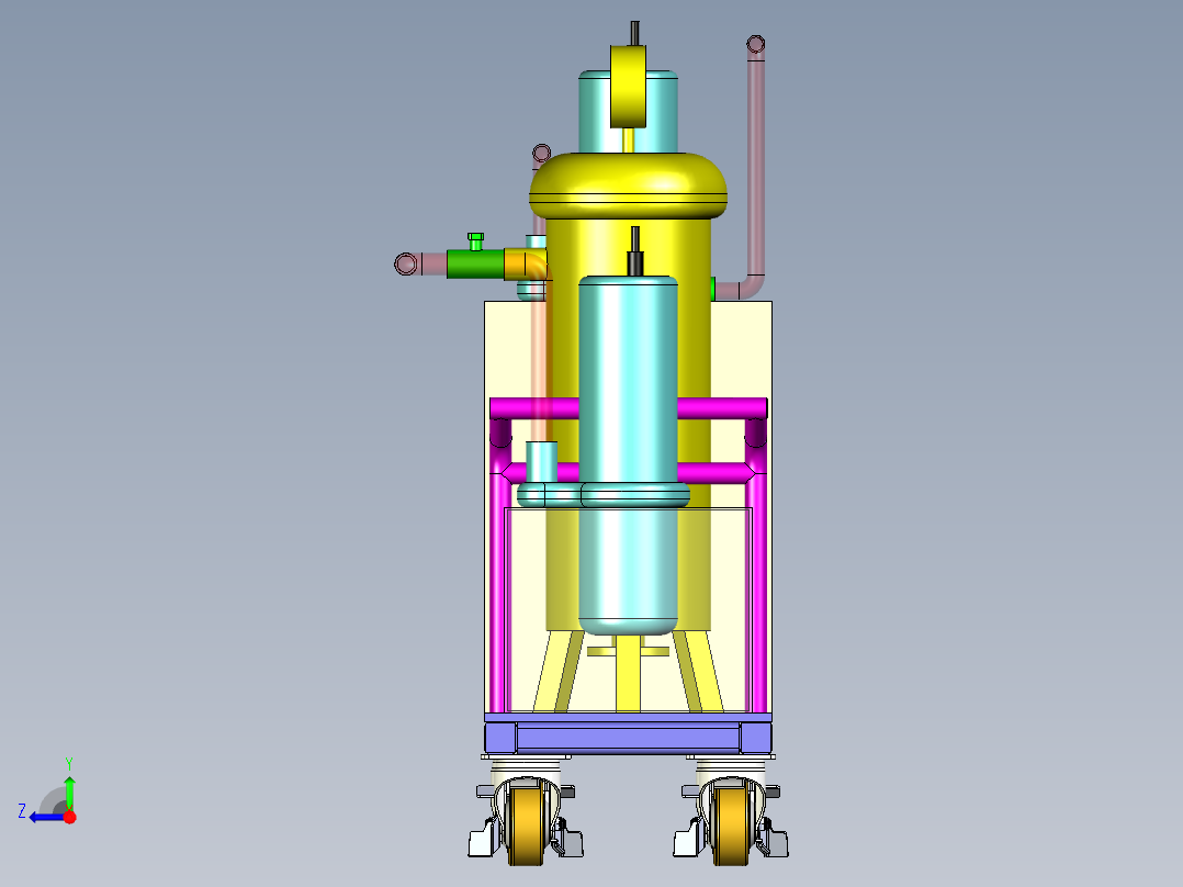 加工类冷却液过滤系统右视图