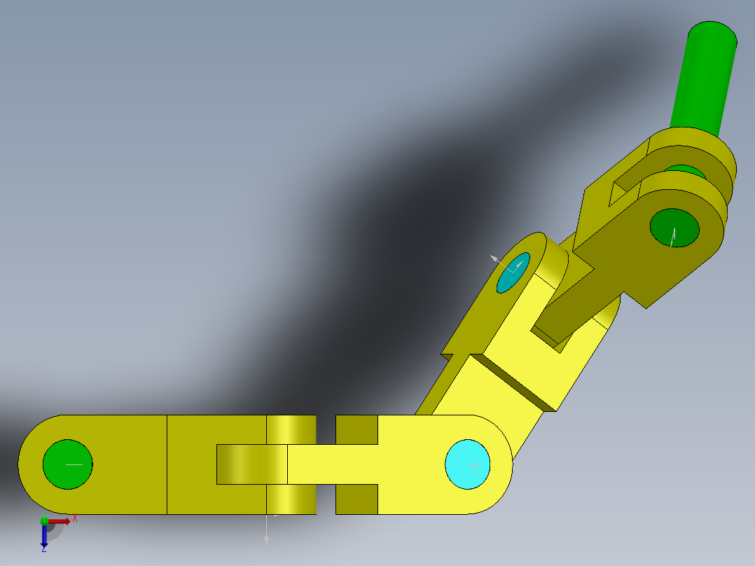 链节组件俯视图