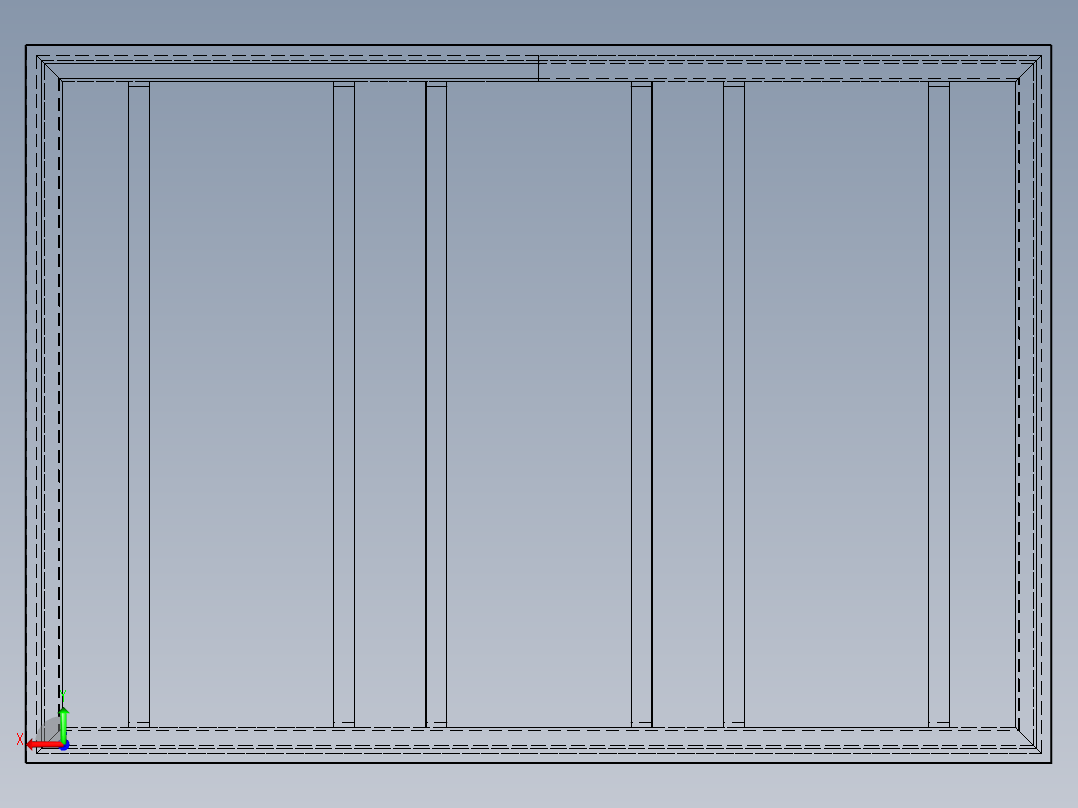 真空混气降噪玻璃后视图