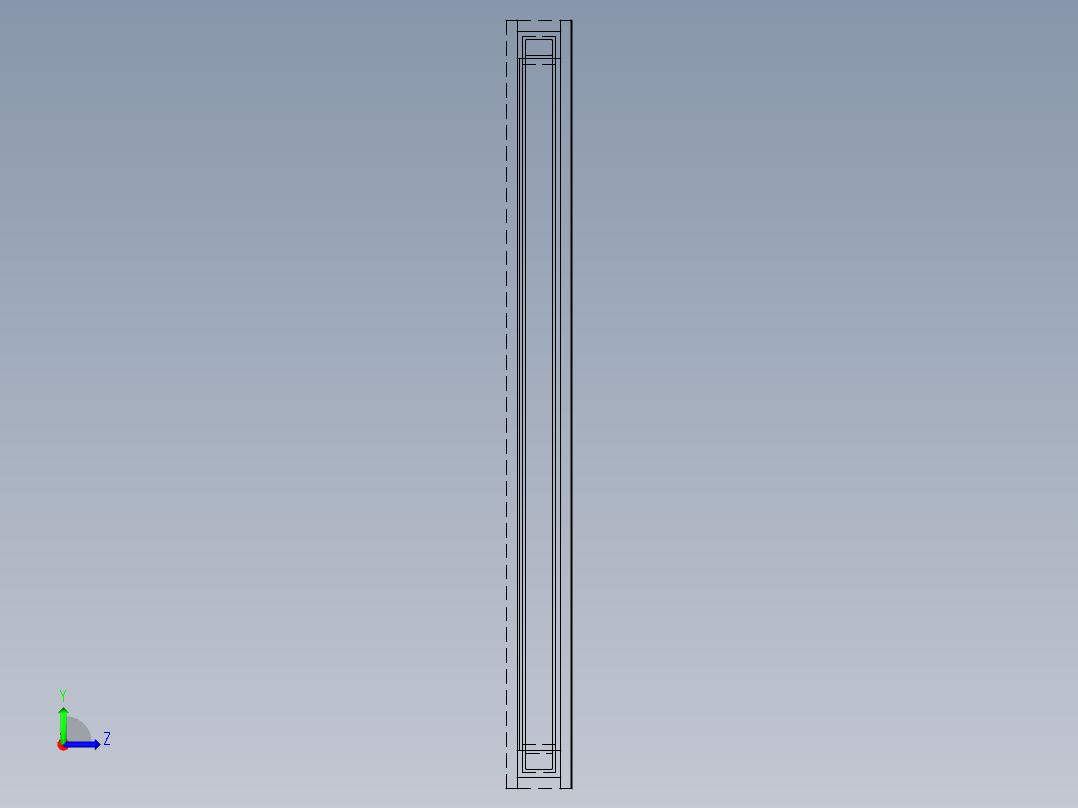 真空混气降噪玻璃左视图