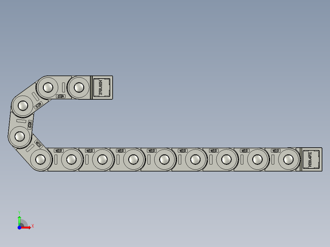 H20Q138S-桥式拖链xt6前视图