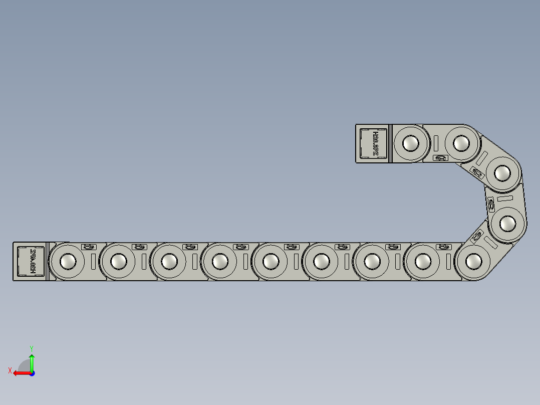H20Q138S-桥式拖链xt6后视图