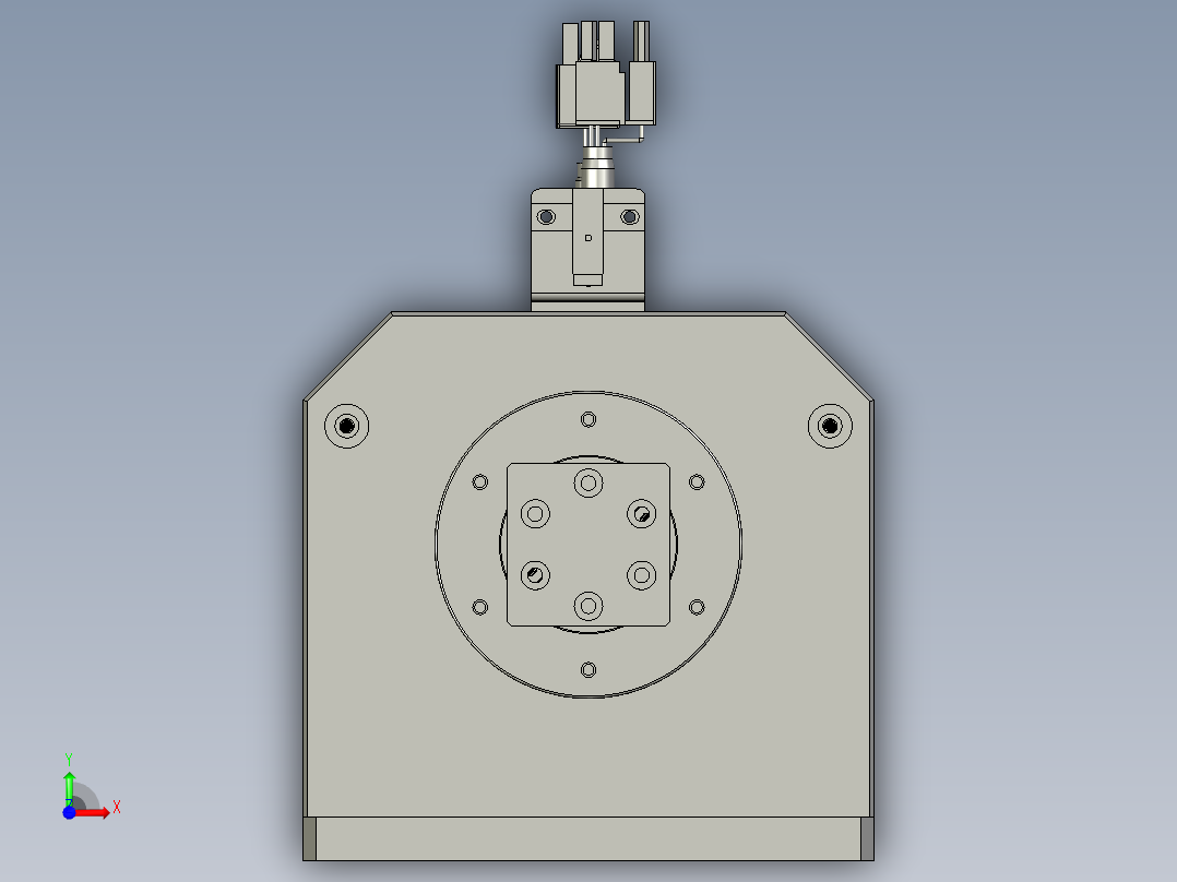 吸料旋转模组前视图