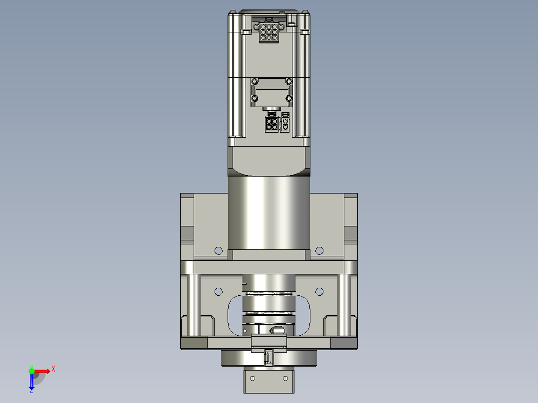 吸料旋转模组俯视图