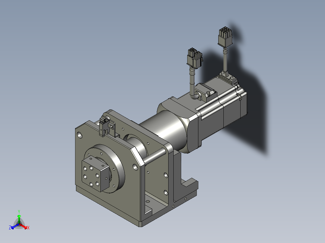 吸料旋转模组正等轴测图