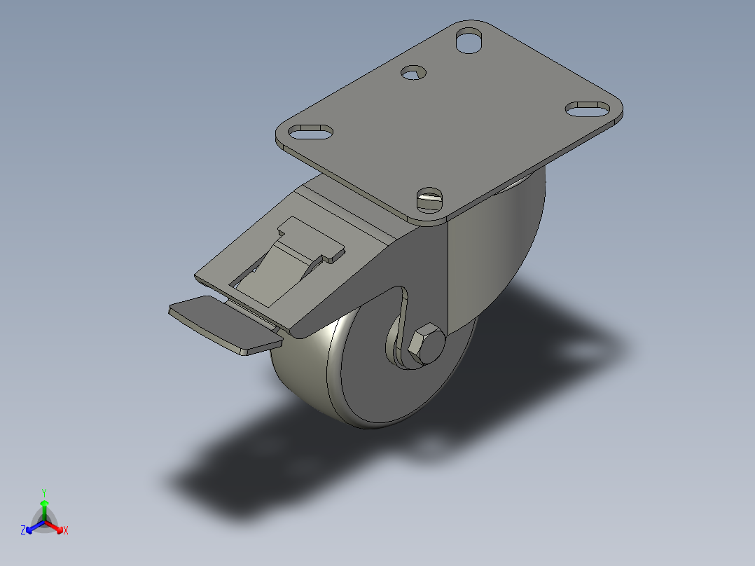 4554680002_C-CTES80-N_脚轮(MISUMI)主视图