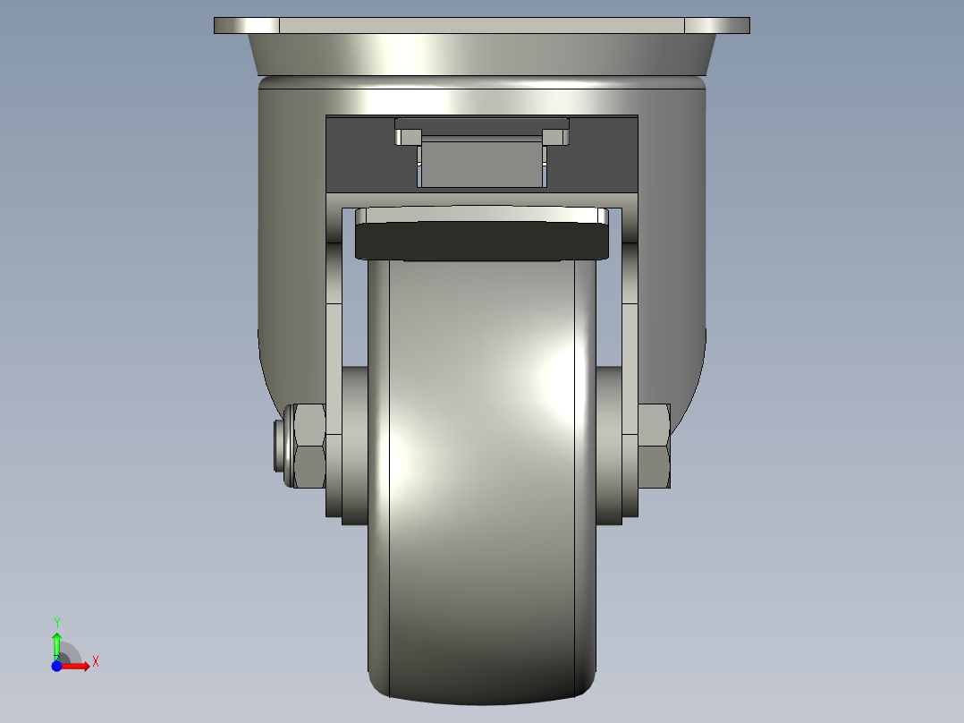 4554680002_C-CTES80-N_脚轮(MISUMI)前视图