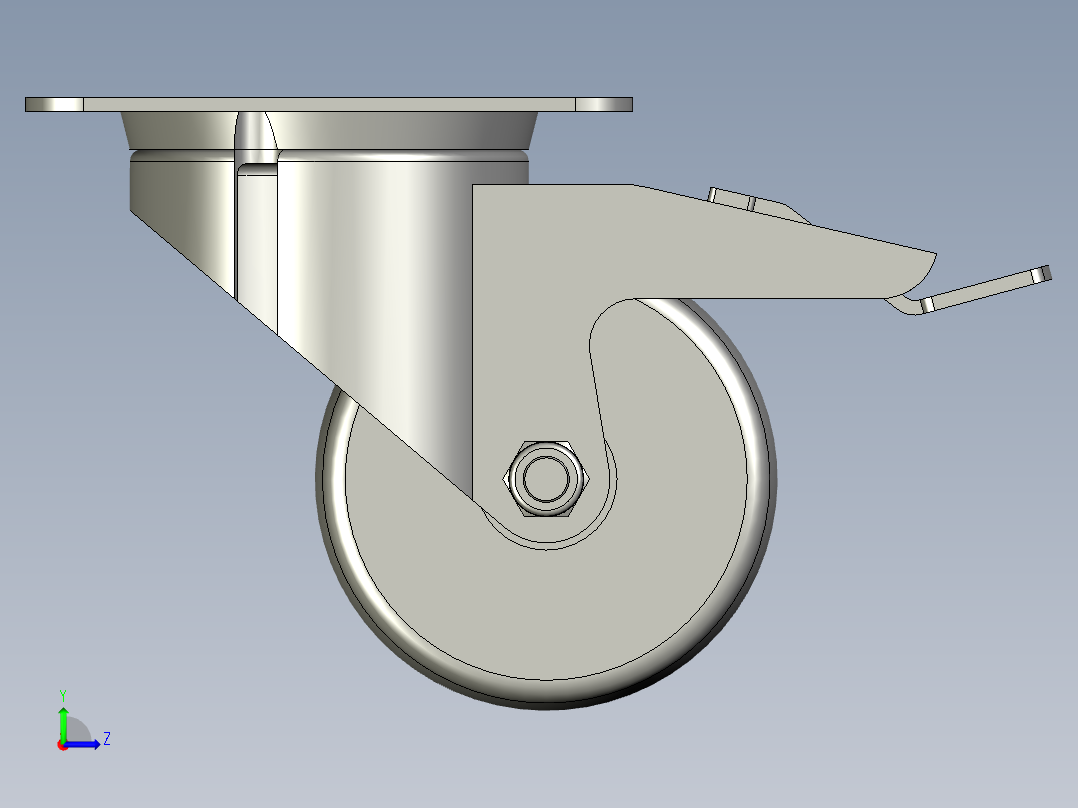 4554680002_C-CTES80-N_脚轮(MISUMI)左视图