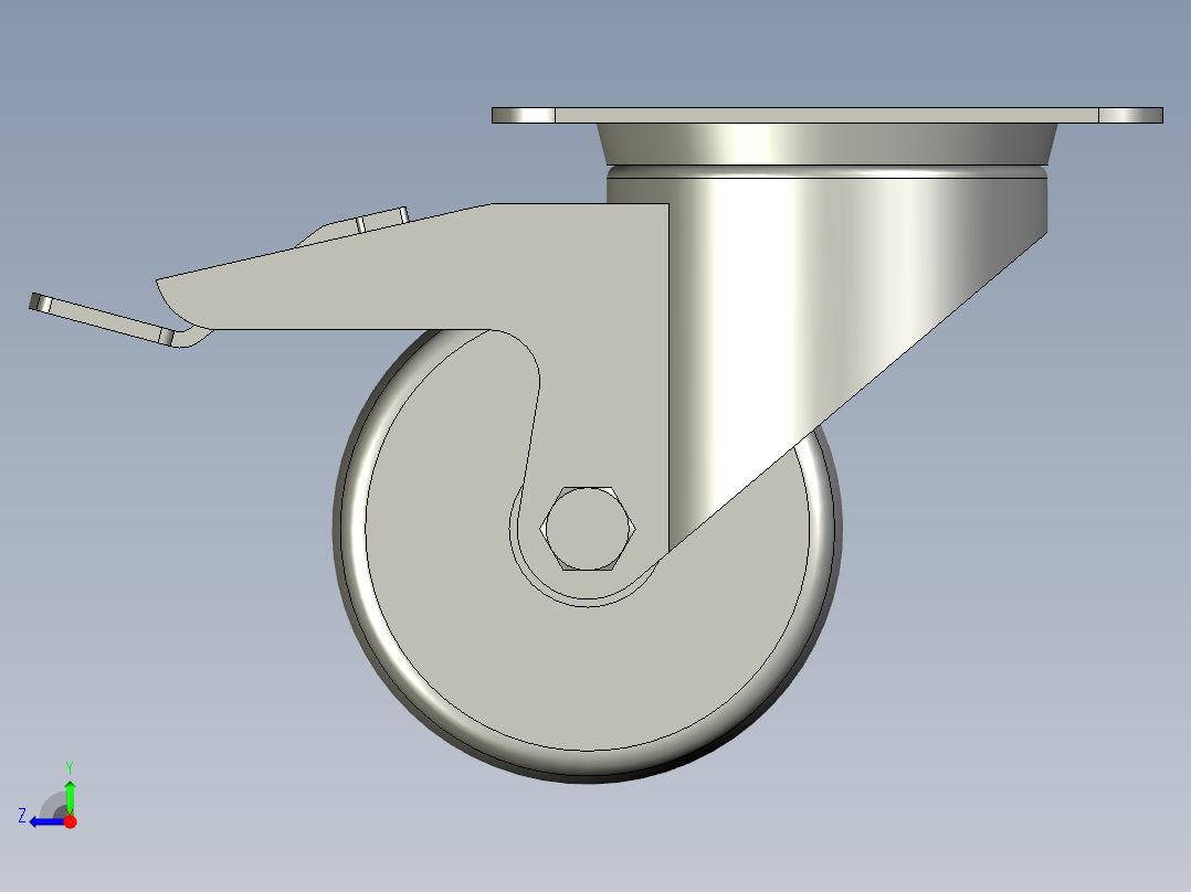 4554680002_C-CTES80-N_脚轮(MISUMI)右视图