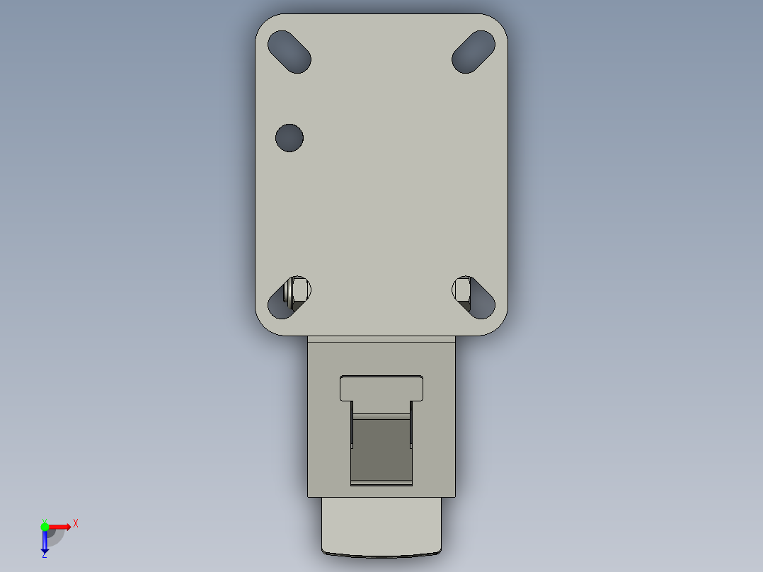 4554680002_C-CTES80-N_脚轮(MISUMI)俯视图